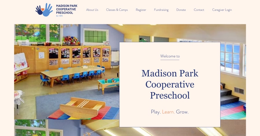 Madison Park Cooperative Preschool - Childcare Website Examples Madison Park Cooperative Preschool - Childcare Website Examples