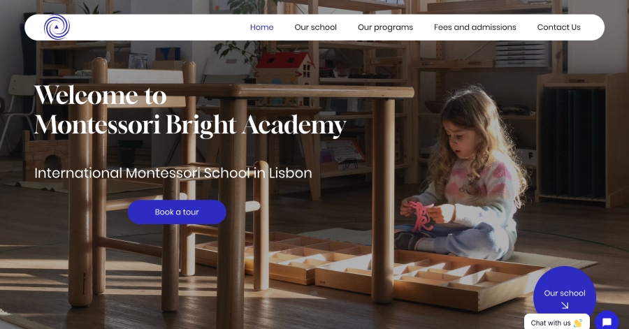 Montessori Bright Academy - Childcare Website Examples Montessori Bright Academy - Childcare Website Examples