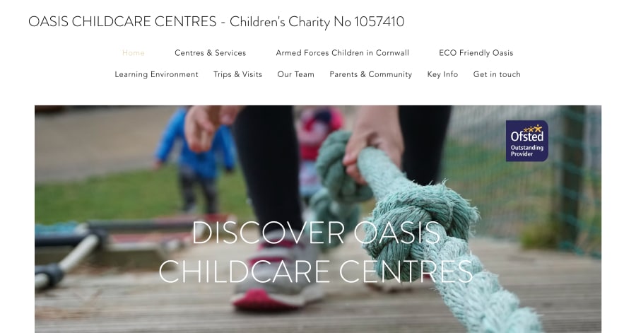 Oasis Childcare Centres - Childcare Website Examples Oasis Childcare Centres - Childcare Website Examples