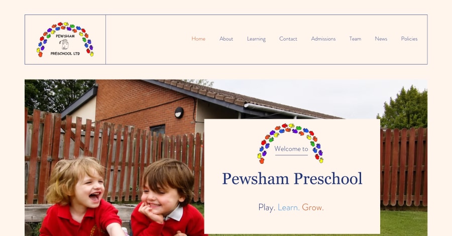 Pewsham Preschool - Childcare Website Examples Pewsham Preschool - Childcare Website Examples