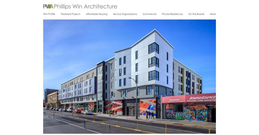 Phillips Win Architecture - Architecture Website Examples Phillips Win Architecture - Architecture Website Examples