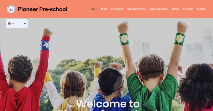Pioneer Preschool - Childcare Website Examples Pioneer Preschool - Childcare Website Examples