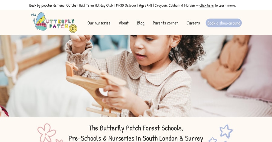 The Butterfly Patch - Childcare Website Examples The Butterfly Patch - Childcare Website Examples