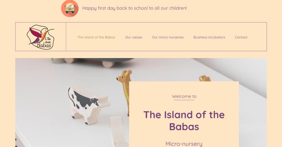 The Island of Babas - Childcare Website Examples The Island of Babas - Childcare Website Examples