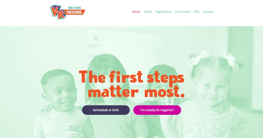 Valley Ranch Baptist Preschool - Childcare Website Examples Valley Ranch Baptist Preschool - Childcare Website Examples